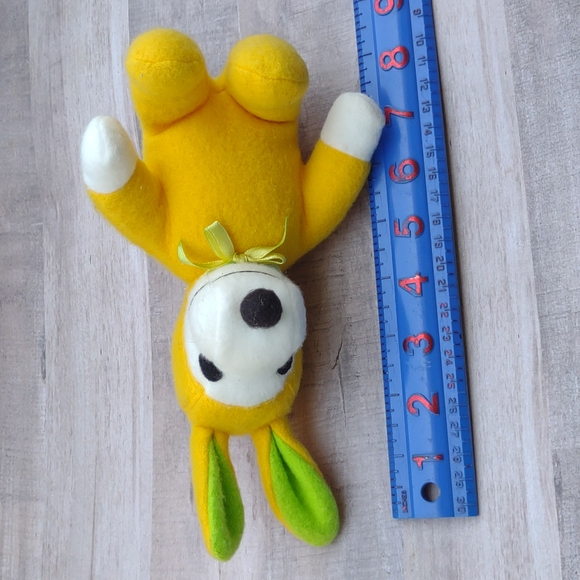 Easter Bunny Peanuts Snoopy dressed up as yellow Easter bunny rabbit - Picture 5 of 7